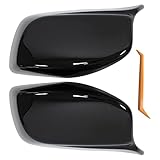 HouYeen Front Left and Right Side Wing Mirror Cover Caps Gloss Black for B-M-W 5 6 Series E60 E61 E63 E64 520d 530d 535d 540i 630i 635d