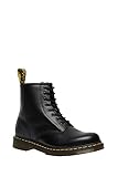 Dr. Martens Mens 8 Eye Boots, Black Black Greasy, 6.5 UK