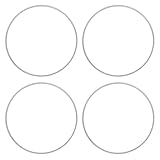 20 Inch Aluminum Alloy Wheel Rim Protector Ring Easy Installation Universal Fit for Cars Silver Scratch Proof Anti Collision Self Adhesive Trim Decor for Vehicles with Flat