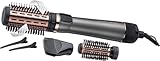 Remington Rotating Airstyler Keratin Protect (3 attachments: Mixed Bristle & Soft Bristle Brush, Root Boost Attachment for More Volume & Hair Clips, Ceramic Coating Infused with Almond Oil) AS8811