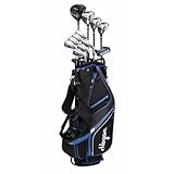 Hogan Golf FW-817 Men Right Golf Clubs Set, Stiff Flex (Graphite/Steel, 1" Longer (6'1 and up), Stiff, Right)