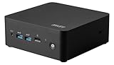 MSI Cubi NUC 1M Intel Core 5 120U Desktop PC, NUC, SFF, Mini Computer, HTPC, (8GB RAM, 512GB Storage, Windows 11 PRO), Intel Graphics/DDR5/Dual ThunderBolt 4/Dual HDMI/Dual LAN/WiFi 6E/BT 5.3/VESA
