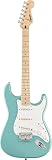 Squier by Fender Limited Edition Sonic® Stratocaster® Electric Guitar HT, Maple Fingerboard, White Pickguard, Tropical Turquoise