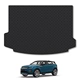 Rubber Boot Liner Compatible With Land Rover Range Rover Evoque (2019+) Tailored Fit Heavy-Duty 3mm Rubber Protector Boot Mat Anti-Slip Durable Waterproof Custom Fit Dog Friendly