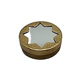 890/5 000 Vintage copper snuff box with mirror and star detail