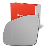 SpareLine Wing Door Mirror Glass - Adhesive‑Type Blind-Spot for Smart Fortwo Forfour 2014-2023 (Left/Near‑Side/Passenger)