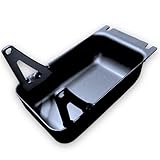 Red Circles Black Pit Bike Supermoto Sump Catch Tray | Fits 110cc - 140cc Kickstart Engines | Perfect for Supermoto Track Bikes | Durable Design for Efficient Oil Spill Management