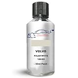 Xtremeauto Touch Up Paint For Volvo 200 Series Polar White 189/93 30Ml Direct Appliance Chip Scuff Mark Brush In Lid
