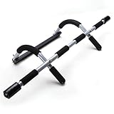 GYM FITNESS BAR CHIN UP PULL UP STRENGTH SITUP DIPS EXERCISE WORKOUT DOOR BARS，Easy to use，Great for Pull Up's, Push Up's and many more