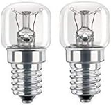 Kanta Replacement Pack of 2 Bulbs to Fit Bosch Neff Siemens Hotpoint AEG 25w 240V SES E14 Fridge Freezer Oven Appliance Bulb Lamp, Warm White