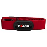 Polar H10 Heart Rate Monitor – ANT Plus, Bluetooth - Waterproof HR Sensor with Chest Strap - Built-in memory, Software updates (H10, M-XXL,Red)