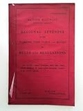 General Appendix To Working Timetables And Books Of Rules And Regulations : Railway Clearing House, 1St October, 1960. Private And Not For Publication.