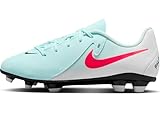 Nike Boys Jr. Phantom Gx Ii Club Fg/Mg Football Shoe, Mint Atomic Red Off Noir, 4 UK