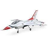 E-flite RC Airplane F-16 Thunderbirds 70mm EDF Jet BNF Basic Transmitter Battery and Charger Not Included EFL178500