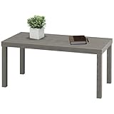 URBNLIVING Coffee Sofa Side End Desk Table for Living Room, Home Office, Functional Accent Furniture, Stylish Desk Table for Office or Living Room, Modern Home Wooden Furniture - Cedar Grey