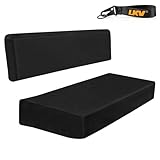 LKV Mule 3010 Seat Cover Compatible with Kawasaki Mule 3000 3010 3020 4000 4010 2001-2025, 1680D Waterproof Repellent Full Protection UTV Bench Seat Cover Accessories