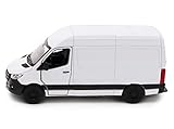 Toyland® 12cm Pull Back & Go Die Cast White Sprinter Van With Open & Close Doors - Toy Vehicles - 1:48 Scale
