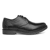 Beckett Bertie Mens Black Plain Lace Up Shoe - Size 9 UK - Black