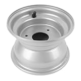 KIMISS 16X8.00-7 ATV Wheel | 7 Inch Aluminum Alloy 3 Bolt Holes for Go Kart, Quad, Dirt Bike - Versatile Silver