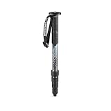 Manfrotto Element MII MMELMIIA5BK, Lightweight 5-section Aluminium Travel Camera Monopod, with Wrist Strap, Rubber Grip, Twist Locks, Load up 16kg, for Compact cameras, Mirrorless, DSLR,Black