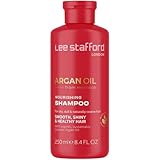 Lee Stafford Moisturizing Shampoo | Argan Oil Collection - Best for Dry, Dull Hair to Repair Split Ends for a Hydrating Silky Smooth Shine, Volumizing Salon Grade Gloss Finish, 250 ml