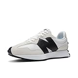 New Balance Men's 327 Shoes, White/Black, 6/M