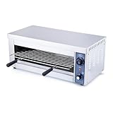 Electric Salamander Grill, 2000W Salamander Oven Cheese Melter, 240V 3Heights Adjustable, 15 Minute Timer With Bell