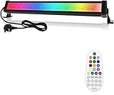 Linke LED RGB Light Bar 42W Wall Washer Light 3350LM Super Bright Adjustable Remote Control Disco Lights for DJ Party Stage Garden BBQ Halloween Christmas Festival Decorative