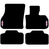 Carsio Carpet Car Mats For Mini Countryman 2017+ F60 with Union Jack Flag logo Tailored Fit Floor Mat Complete Accessory Custom Fitted - All Weather, Anti-Slip Backing & Black Trim