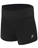 Dancina Big Girls Gymnastics and Dance Shorts Dancewear 10 Solid Black