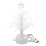 Christmas Tree for Car Dashboard - USB Powered Fiber Optic Xmas Tree with Multi-Color Changing Lights Holiday Decoration for Cars Home and Office