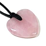 CrystalAge Rose Quartz Heart Necklace 'Love'