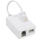ADSL Filter Microfilter for Broadband/Phone, BT Plug to ADSL RJ11 Connector, Broadband Internet Microfilter Splitter for BT Sky Talktalk Landline Modem Router Wifi Telephone Fax