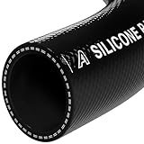 8mm x 16mm Silicone 2 Ply Rubber Flexible Hose 1 Metre Heater Radiator Coolant Vacuum Water Air Tubing Black