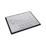 Clark Drain 600 x 450mm Galvanised S/S 5T Manhole Cover PC6BG