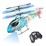 TERRAMUS Remote Control Helicopter for Kids, 2.4G Altitude Hold RC Helicopters with LED Light & Gyro, Radio Controlled Aircraft Indoor Toy with 3.5 Channel High Low Speed for Boys Beginner
