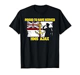 HMS Ajax Frigate Warship Veterans Day Grandpa Father's Day T-Shirt