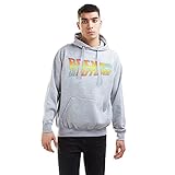 Unknown Men's Logo Hoodie Hooded Sweatshirt, Grey, L UK