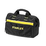 STANLEY Tool Bag (12 inches) - Multiple Pockets for Tool Organisation, Heavy-Duty 600 Denier Fabric, Black, 30 x 25 x 13 cm, 1-93-330