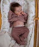 Anano Realistic Reborn Dolls Bettie, 18 inch Full Body Vinyl Girl Realistic Newborn Baby Toddler Dolls Like a Lifelike Baby Real Life Baby Doll with Hair for Kids Ages 3+