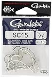Gamakatsu 67703 Fly Hooks, SC15, No. 3/0, 10 Pieces, Silver