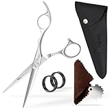 Fagaci Hairdressing Scissors Professional 6” Extremely Sharp Blades, Fine Cutting 440C Steel, Professional Hair Scissors for Women & Men, Barber Hair Cutting Shears