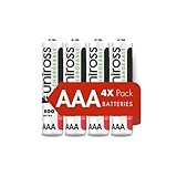 Uniross AAA 600 Series 550mAh StayCharged Rechargeable Batteries NiMH Hybrio