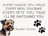 Border Terrier Metal Sign Plaque Every Snack Poem Print Poster Gift Dog Pet Wall Funny Sign Ref21277 (8x6 inches (Approx)20cmx15cm)
