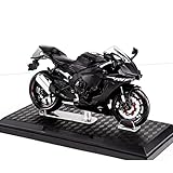 ZMDALI Compatible with Yamaha YZF-R1 1:12 Scale Motorcycle Model Metal And Plastic Model Mini Bike Sculpture Gift Ornament Collectible(Black)
