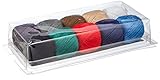 ZKH Transparent Pack of Cotton Darning Yarn 10 Balls of 20 m Assorted Colours