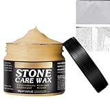 Stone Polishing Wax,Marble Polishing Wax,Stone Care Wax for Stone Polish Protection,Effective Natural Stone Polishing Tool,Multi-Purpose Stone Polisher,Stone Cleaner Wax for Granite, Quartz, Marble