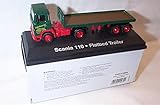 oxford haulage eddie stobart scania 110 flatbed trailer lorry 1.76 scale diecast model