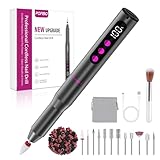 POFIBO Cordless Electric Nail Drill – 12 in 1 Rechargeable Electric Nail File Kit with LCD Display, 5 Adjustable Speeds, 35000RPM, for Acrylic & Gel Nails, Manicure & Pedicure