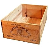 12 bottle size - Wooden Wine Box Crate for Vintage Shabby Chic Home Storage